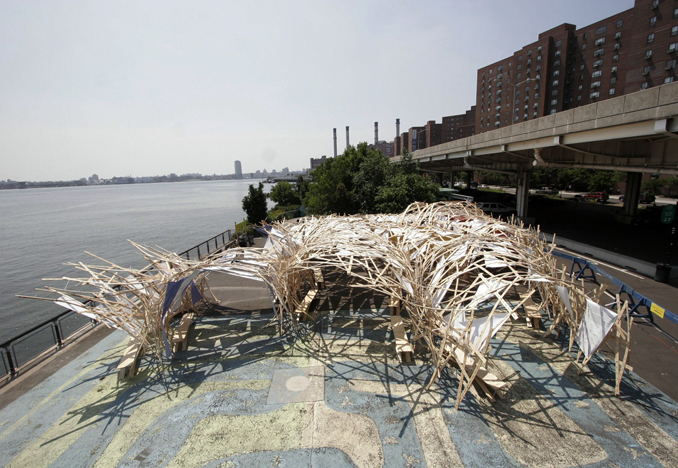 Solar Pavilion 3, Stuyvesant Cove Park, NYC, 2008<br>Photograph by Keith Sirchio