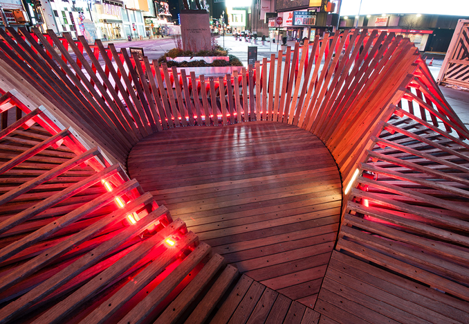 Heartwalk, Times Square, NY, 2013 <br>Photograph by Keith Sirchio
