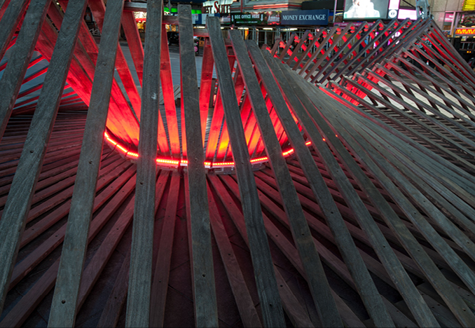 Heartwalk, Times Square, NY, 2013 <br>Photograph by Keith Sirchio