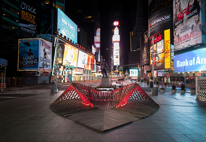 Heartwalk, Times Square, NY, 2013 <br>Photograph by Keith Sirchio